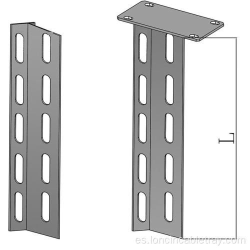 Accesorios de cable de columna de acero de soporte de montaje de canal C